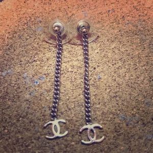 Chanel Signature CCs Drop Earrings